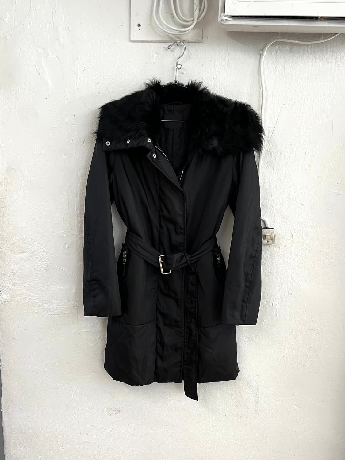 프라다 1999AW 아카이브 폭스퍼 포코노 코트 상품이미지1