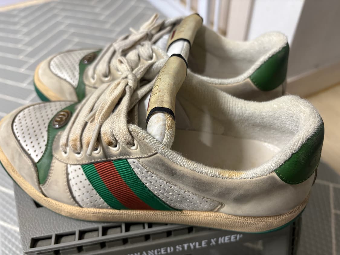 구찌 스크리너 스니커즈 그린 37 상품이미지2