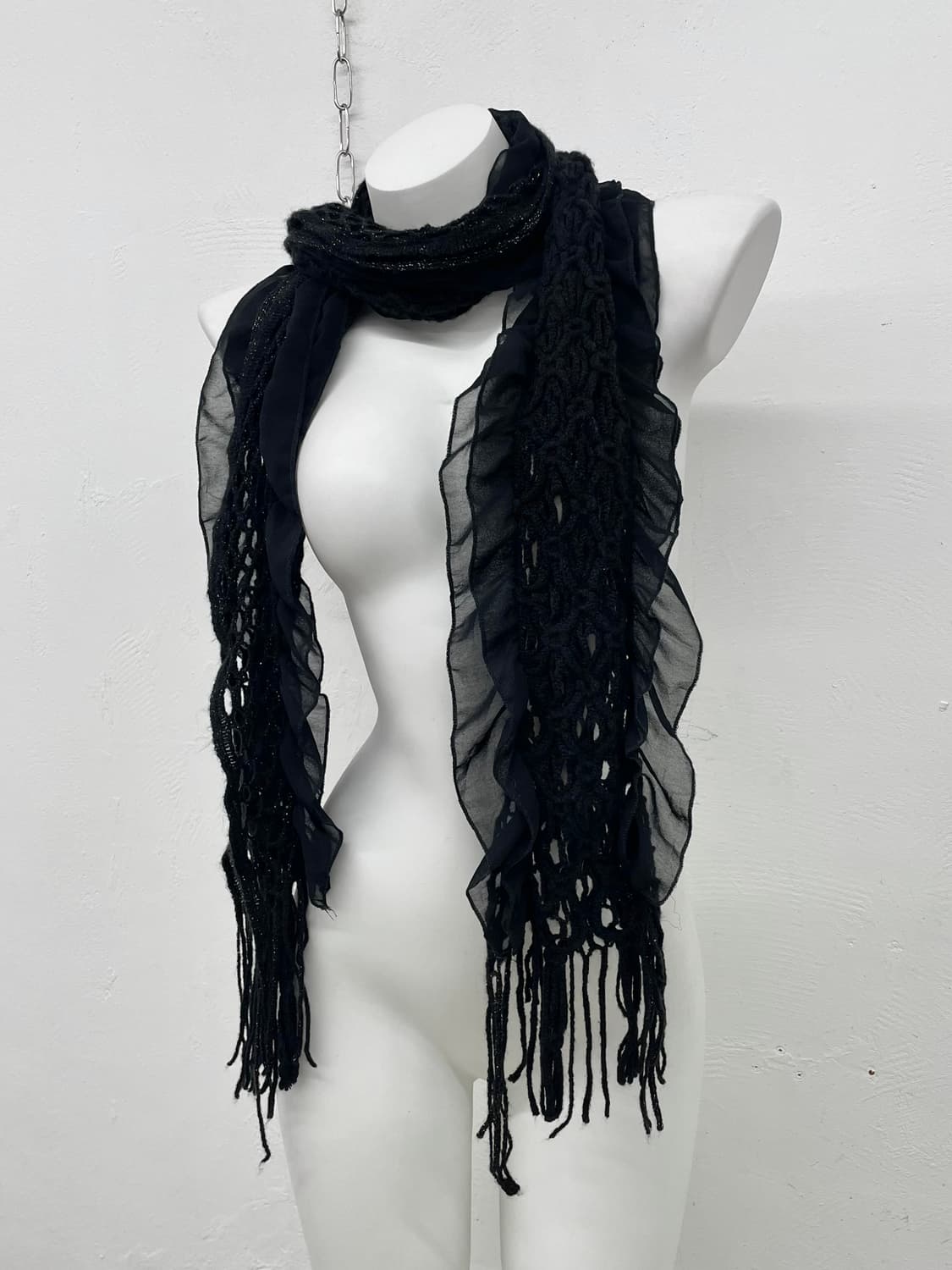 블랙페어리 프릴 수술 머플러  상품이미지3