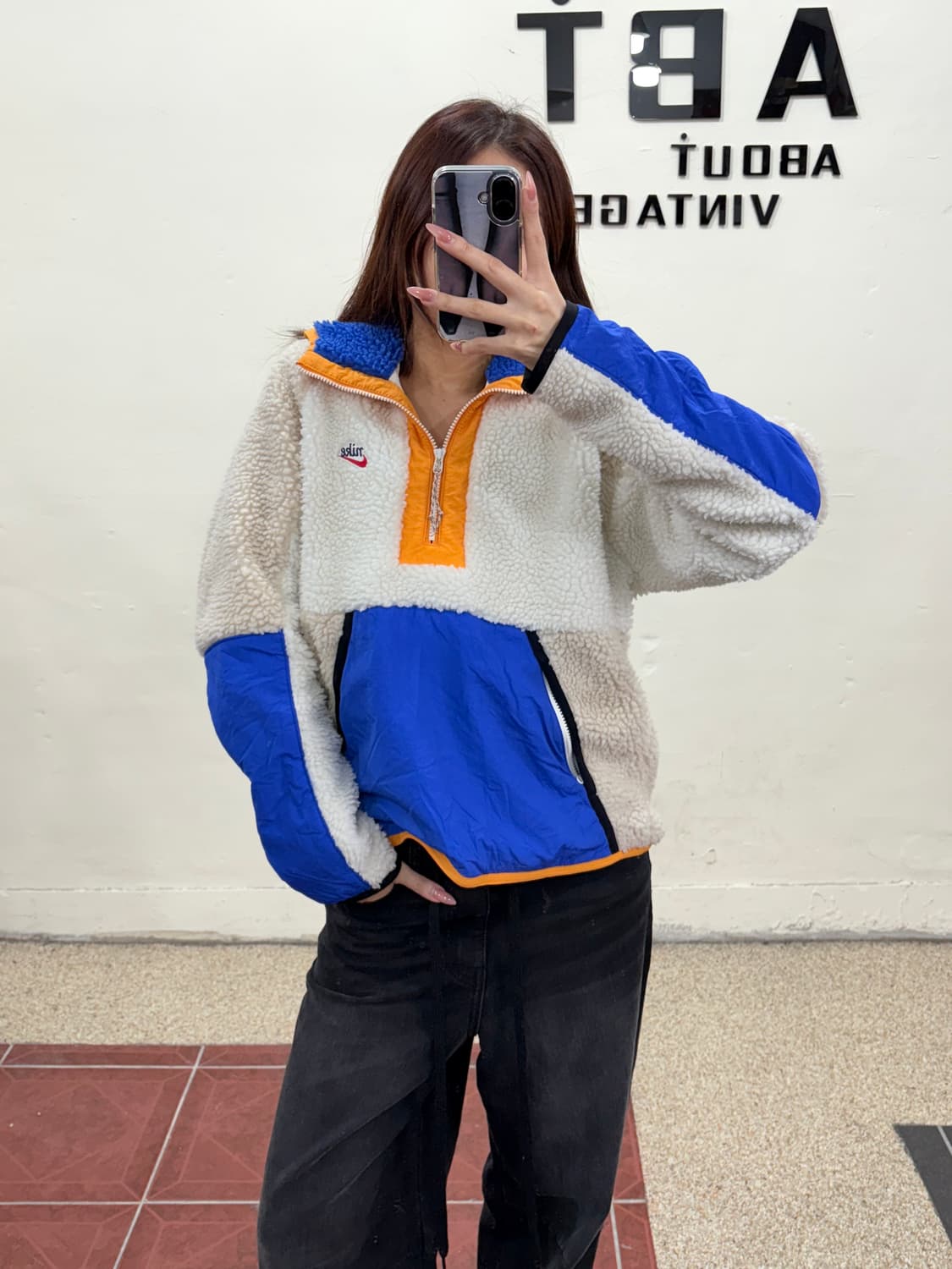 나이키 쉐르파 아노락M 상품이미지8