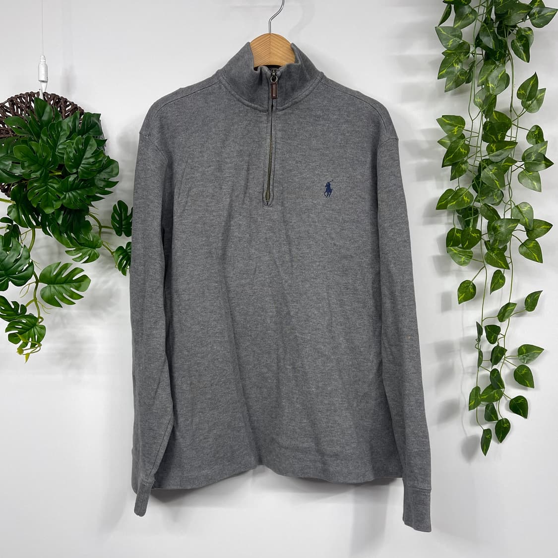 [폴로] 랄프로렌 하프집업 맨투맨 그레이 (L) 상품이미지1