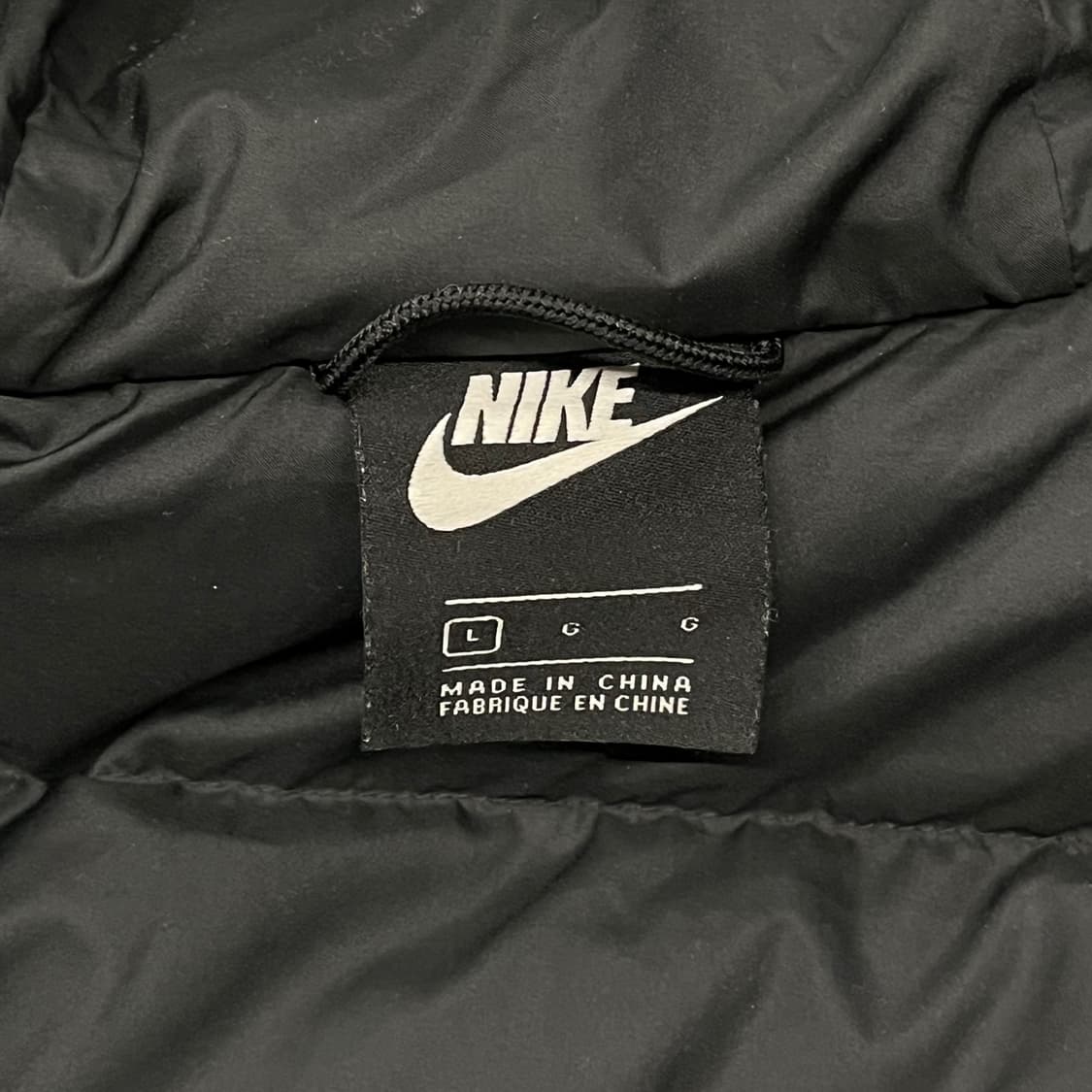 [정품/L] 나이키 블랙 후드 패딩 점퍼 b19 상품이미지5