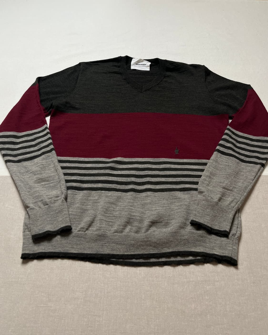 언더커버 미들핑거 스트라이프 니트 Undercover  상품이미지6