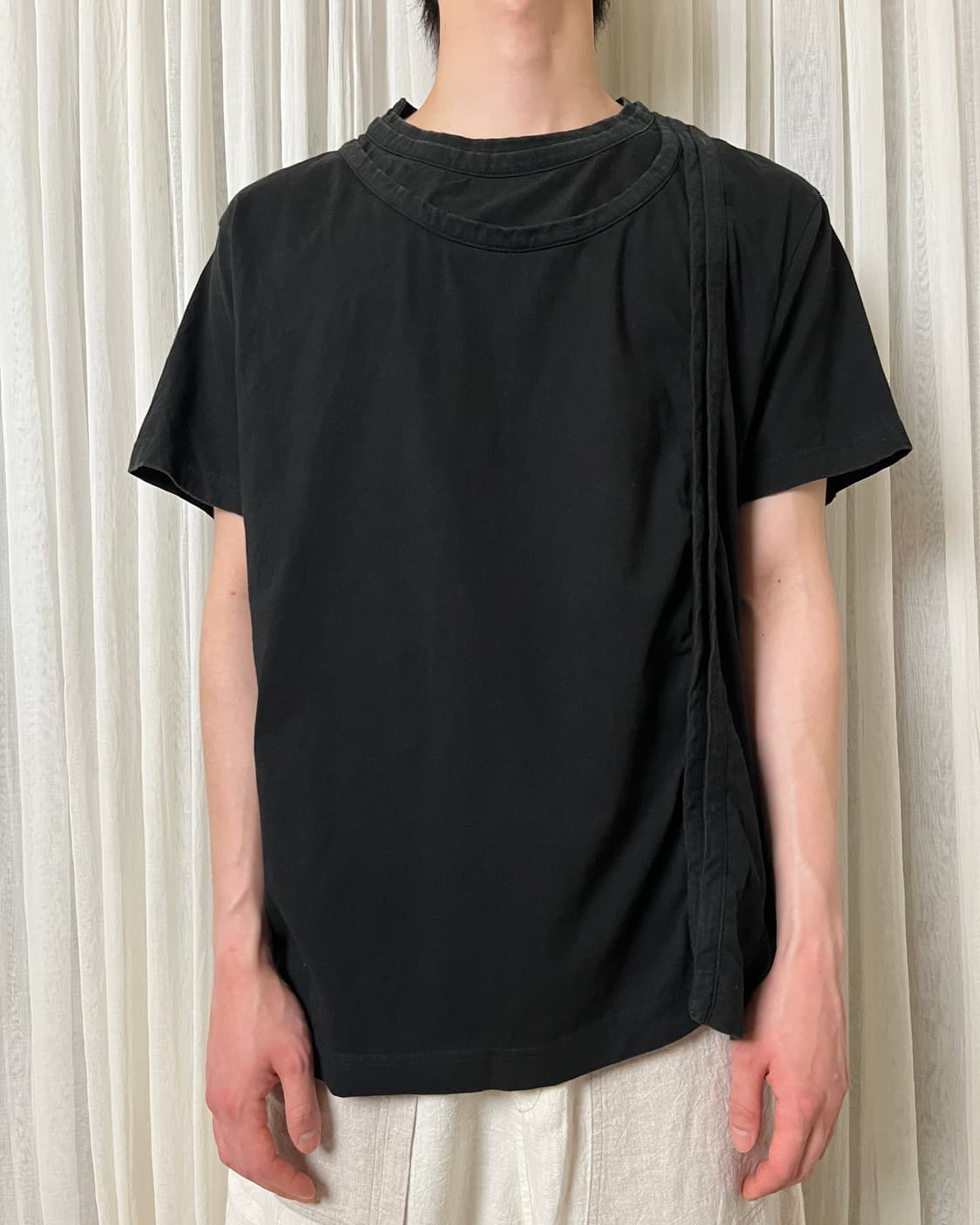 요지야마모토 ground y 레이어패널 티셔츠 yohji yamamoto 상품이미지1