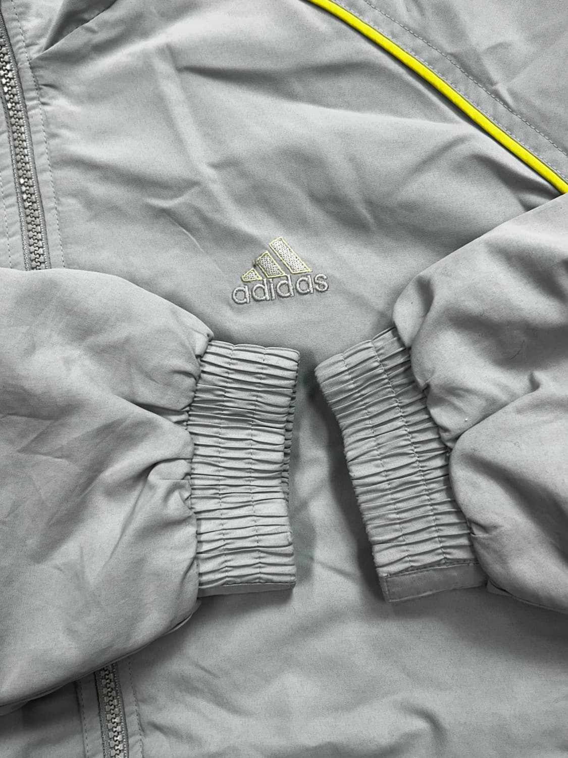 아디다스 90s 그레이 바람막이 누빔 점퍼 100 상품이미지6