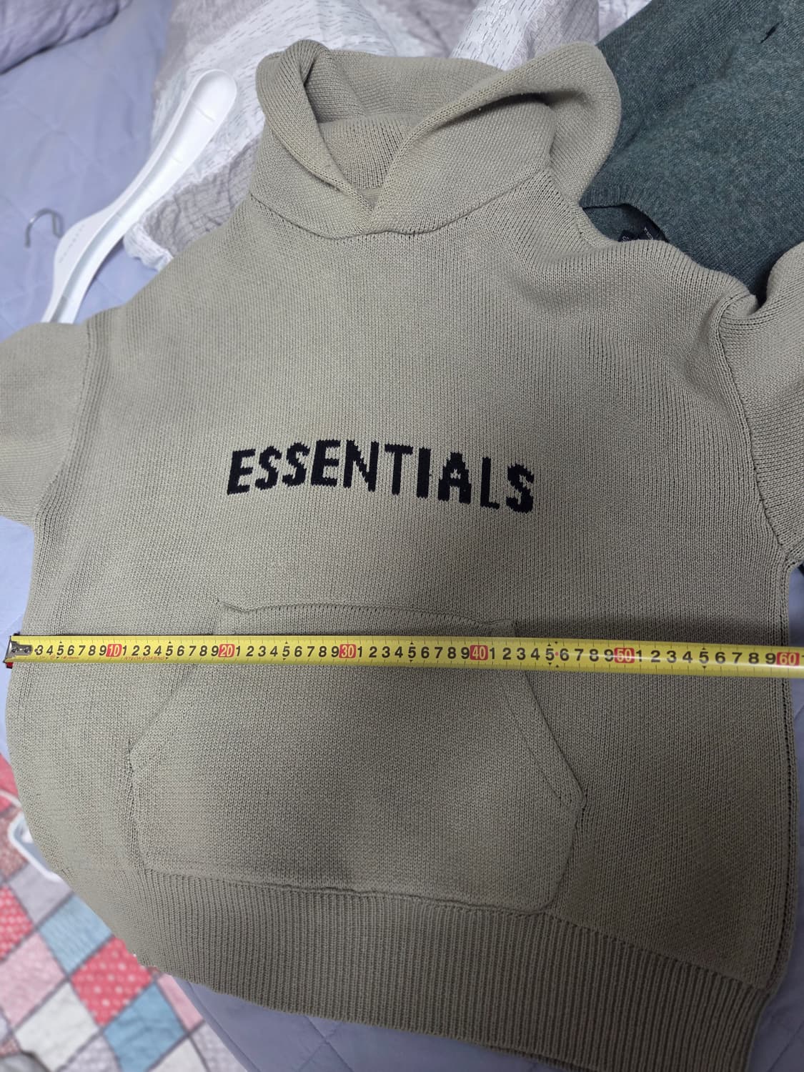 에센셜 21FW 피스타치오 니트 후드티 (S) 상품이미지7