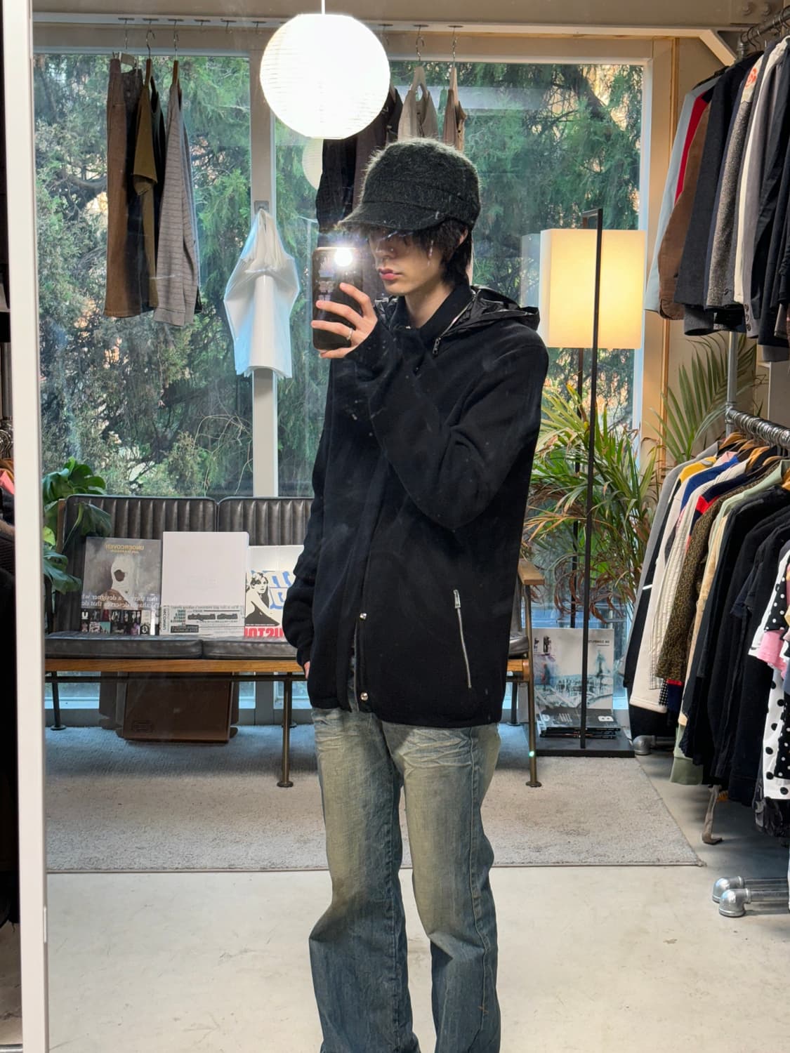 아르마니 익스체인지 히든후드 니트 후드집업 상품이미지4