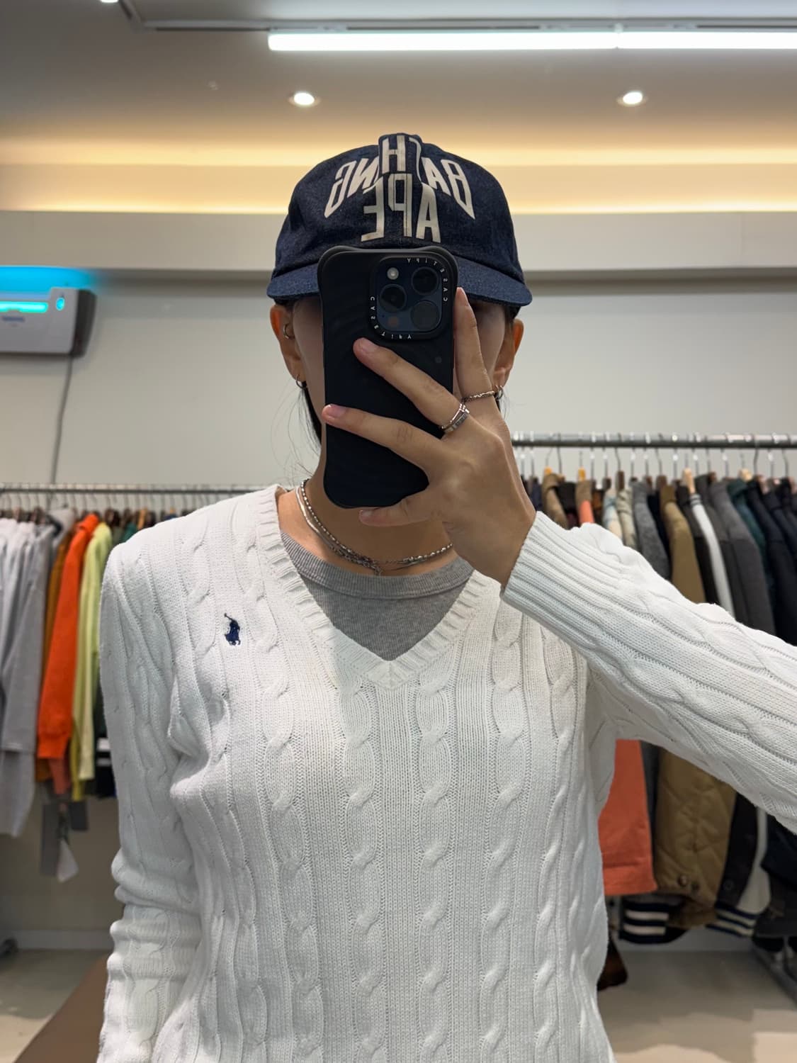 폴로 랄프로렌 브이넥 꽈배기 니트 상품이미지7