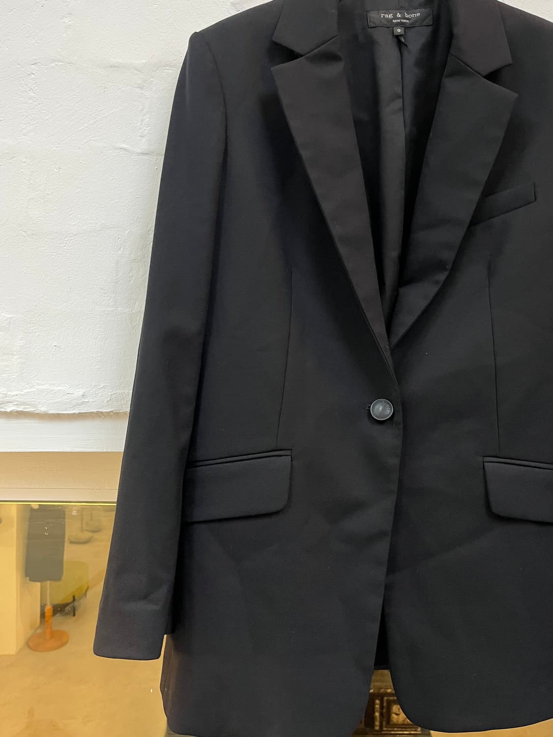 Rag&Bone 블랙 원버튼 블레이저 0 상품이미지3