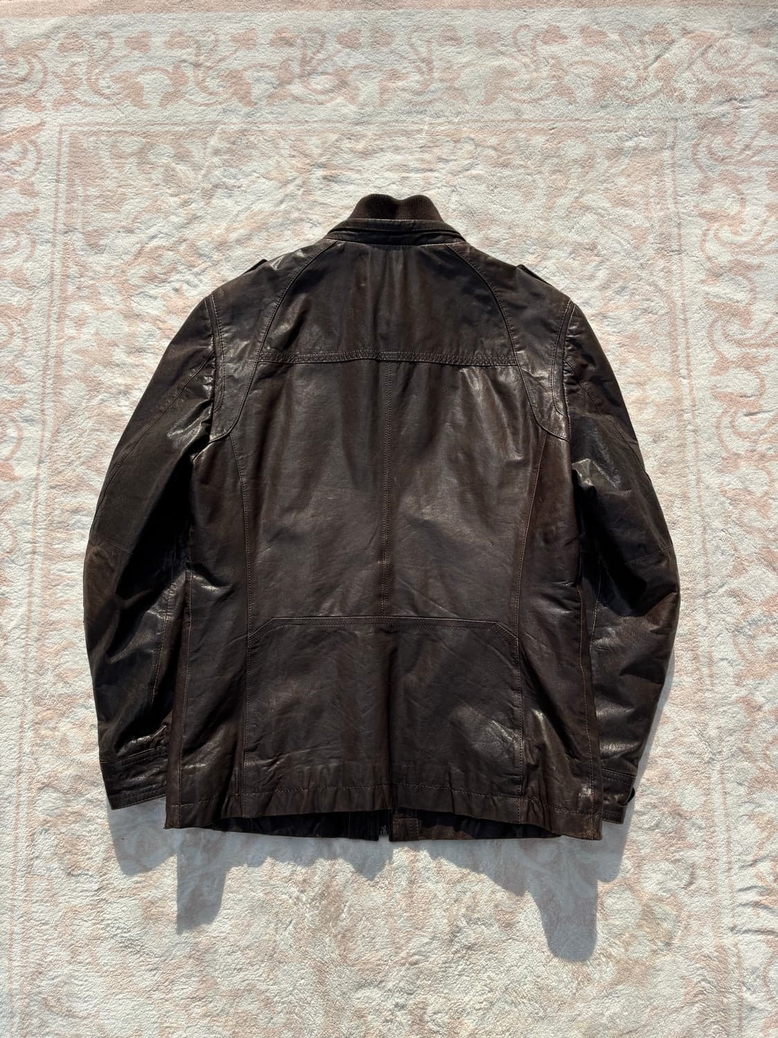 ROTT Brown Real Leather Field Jacket 상품이미지5