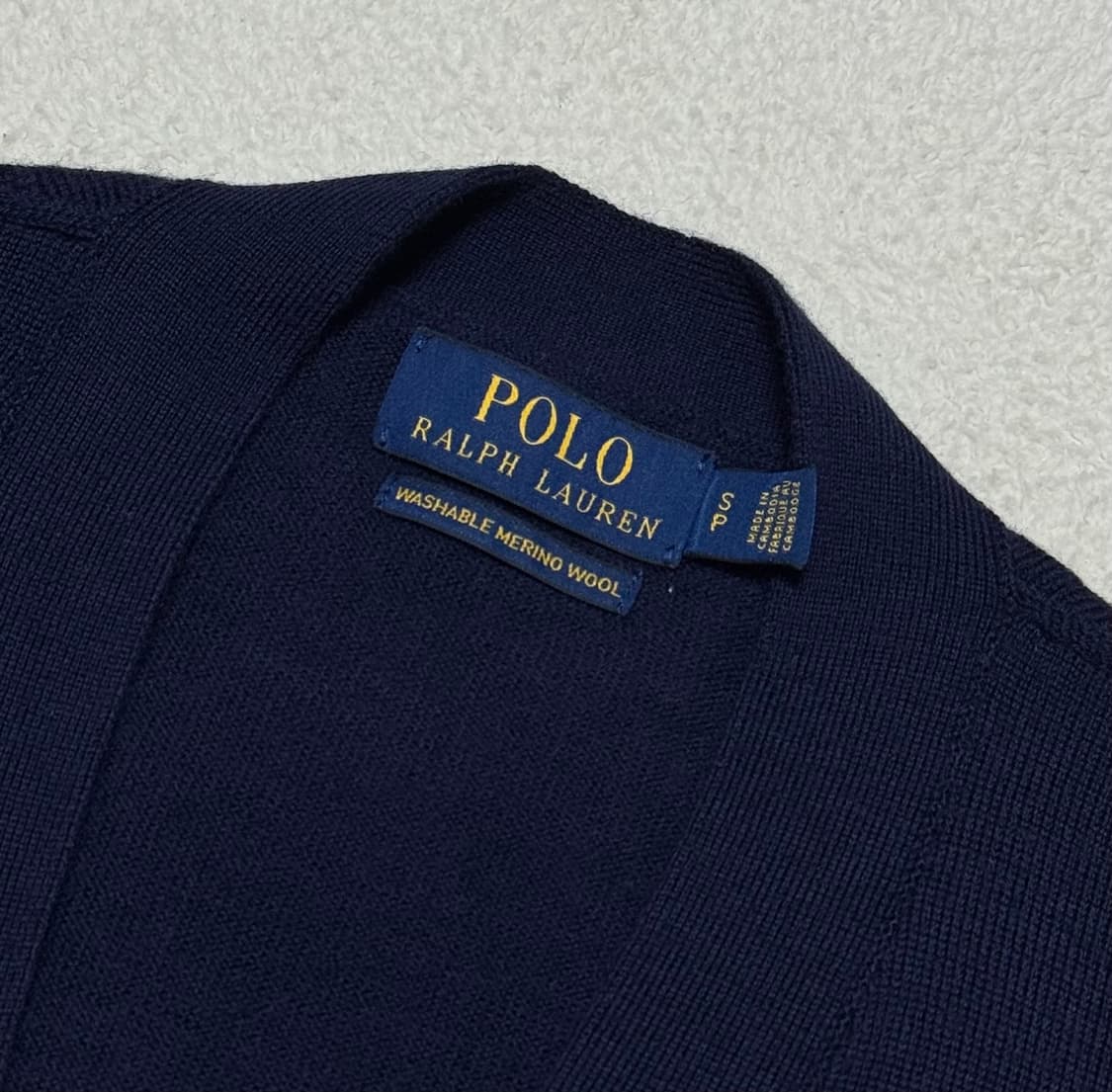 폴로 랄프로렌 네이비 메리노 울 가디건 상품이미지4