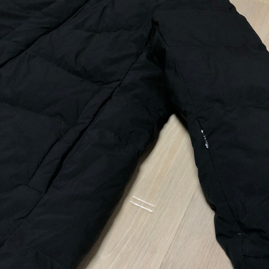 (105 / XL) 그렉노먼 거위털 구스다운 롱패딩 블랙 상품이미지3