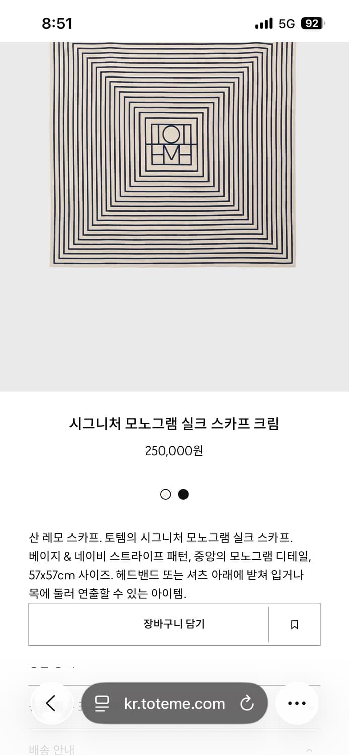 Toteme 토템 스카프 상품이미지6