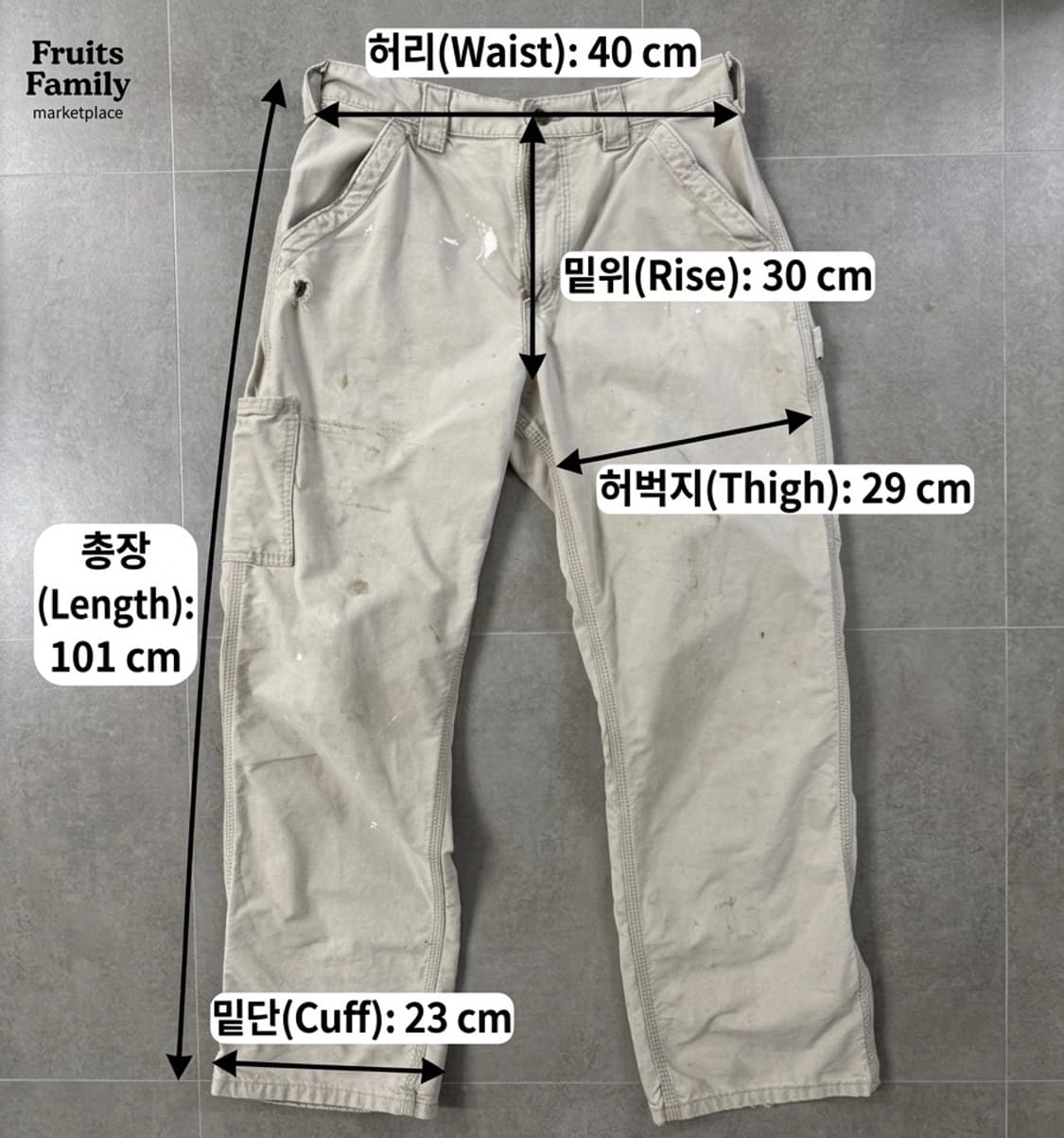 칼하트 B151 워크팬츠 던가리핏 상품이미지6