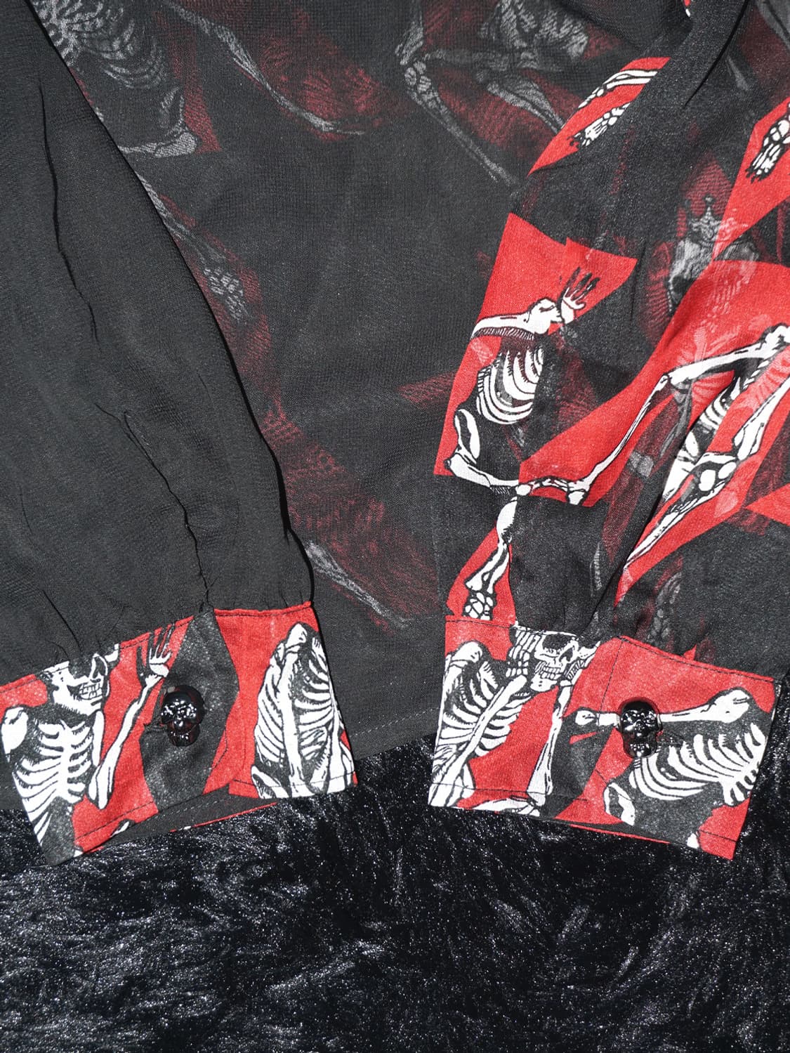 (bodyline) skull see-through shirt  상품이미지6