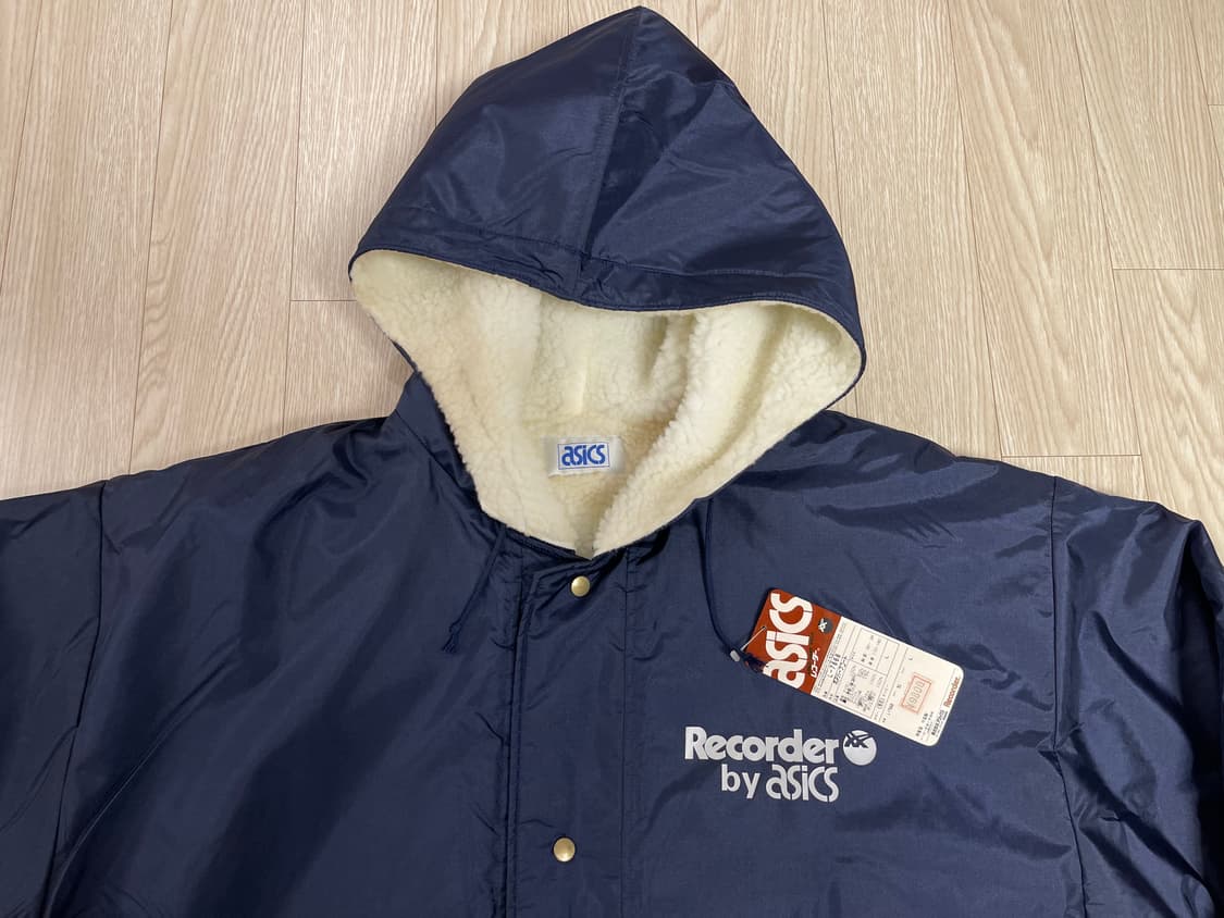 아식스 레코더 90s 올드 벤치 자켓 하프 코트 ASICS OLD 상품이미지2