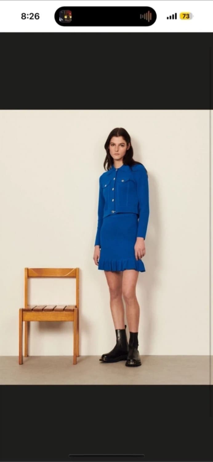 산드로 sandro 니트와플 셋업 새상품 1사이즈💙 아이유 착용 상품이미지1