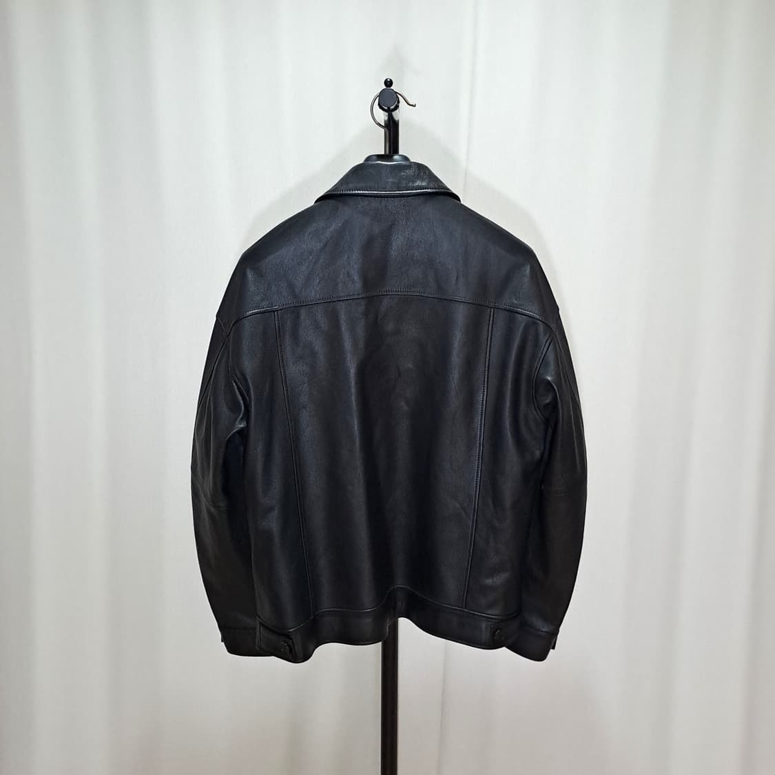 (택포) 도프제이슨 오버핏 램스킨 싱글 자켓 L B820 상품이미지5