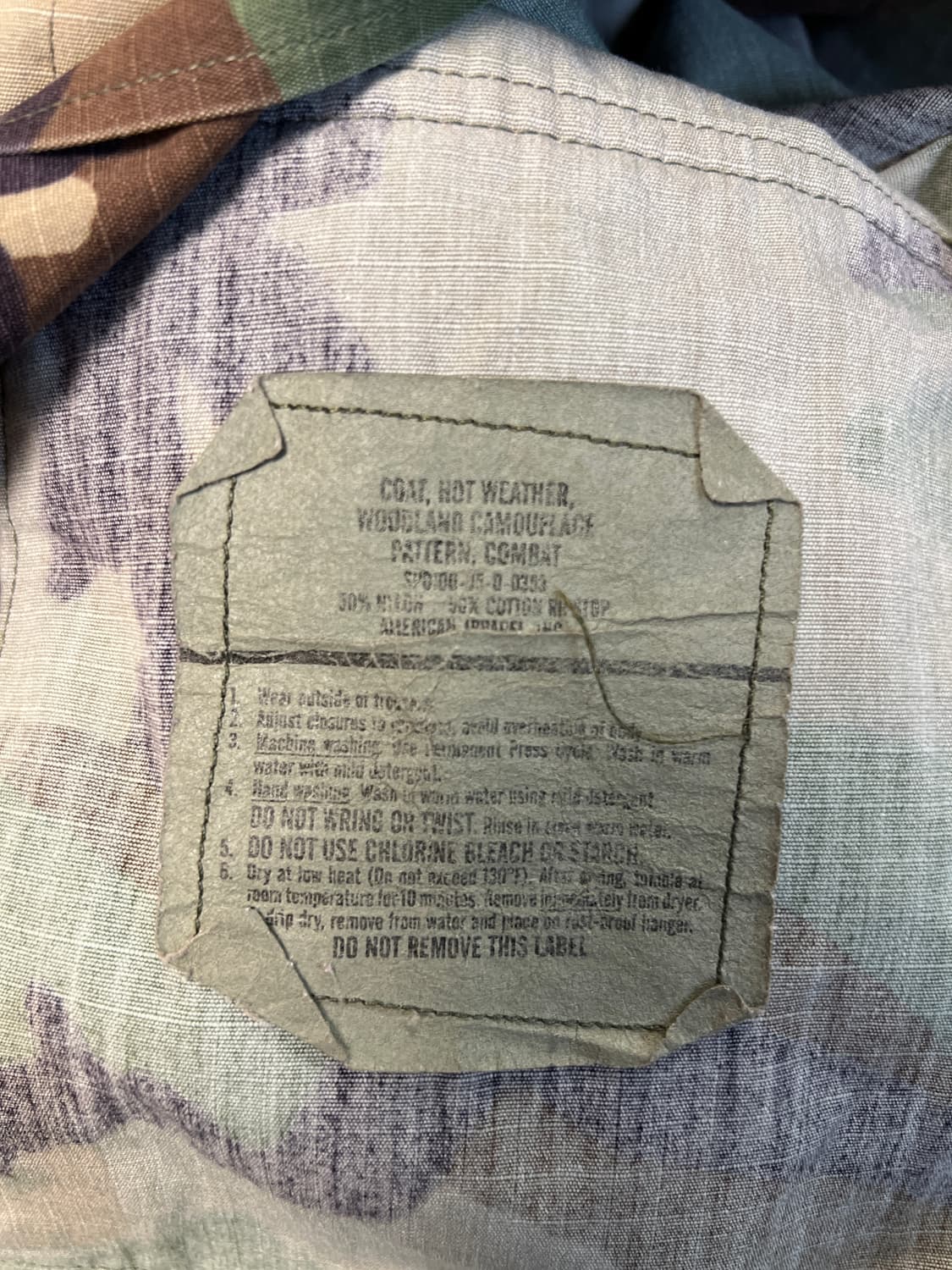 [XL] US ARMY OG 빈티지 BDU 우드랜드 자켓 상품이미지5