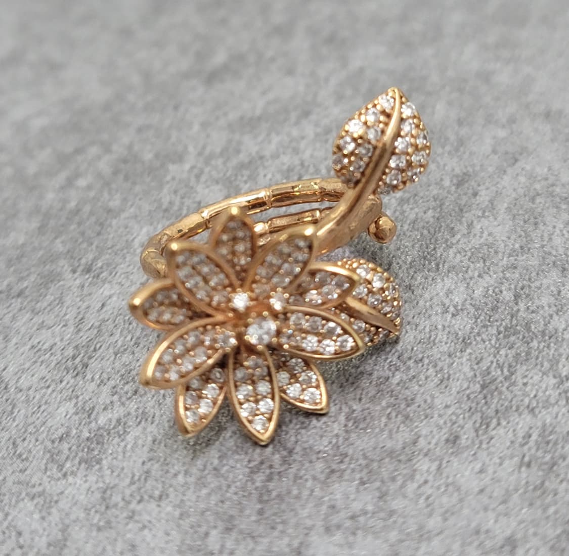 pave flower ring 상품이미지2