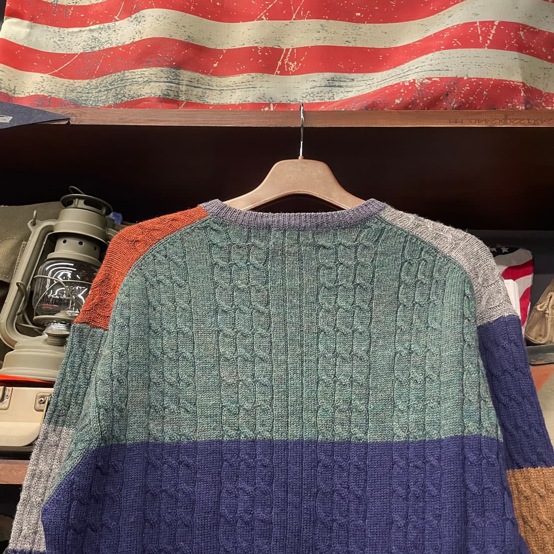 조 필립스 골프 웨어 멀티 배색 패턴 케이블 꽈배기 니트 스웨터 N346 상품이미지4