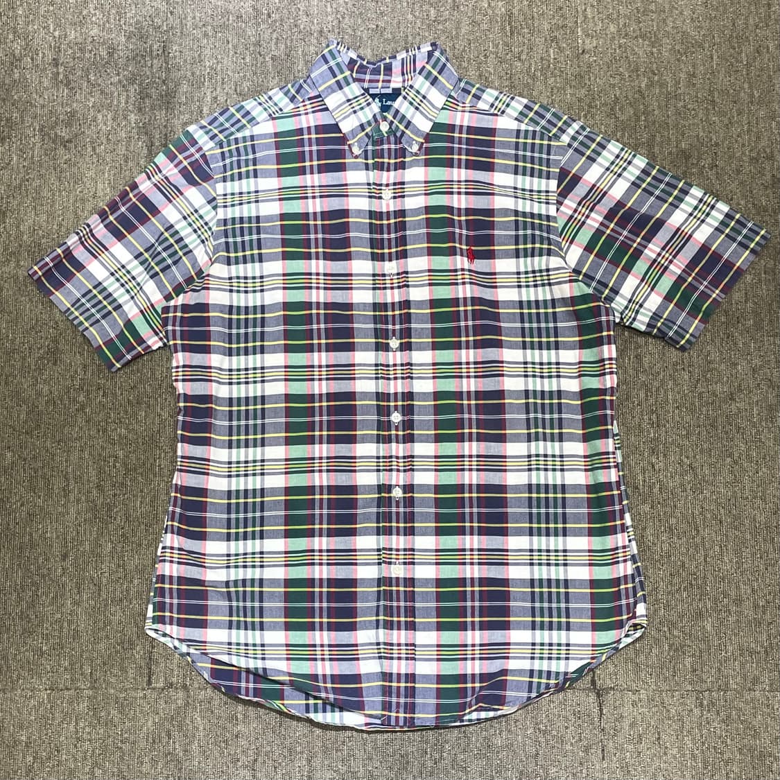 (M) POLO 폴로 랄프로렌 체크 반팔 셔츠 클래식핏 상품이미지3