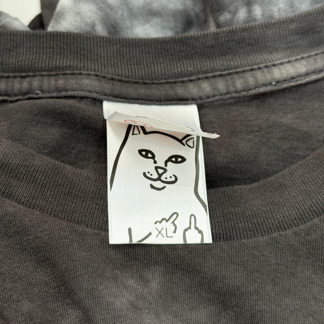 립앤딥 그래픽 고양이 캣 타이다이 롱슬리브 긴팔 티셔츠 XL 상품이미지6