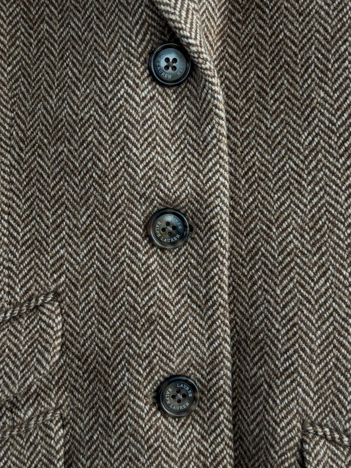 Lauren 로렌 브라운 헤링본 울 블레이저 상품이미지6