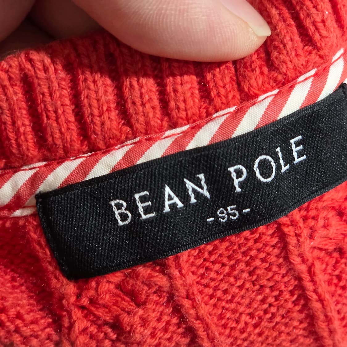 빈폴 오렌지 케이블 니트 상품이미지7