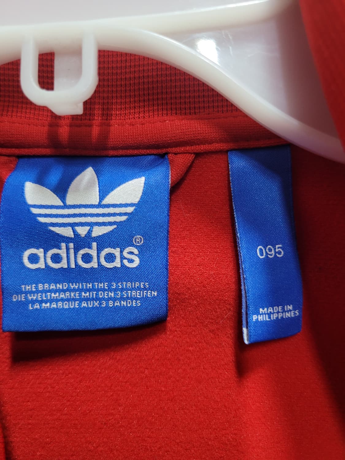 아디다스 불꽃 파이어버드 슈퍼스타 빨흰 트랙탑 져지 상품이미지5