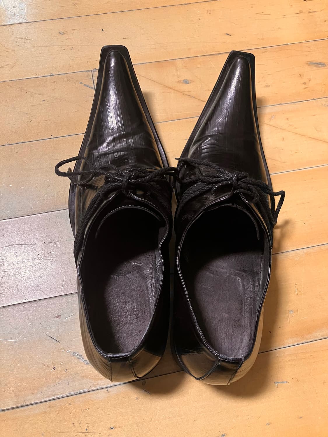 Japanese 90s 포인티드 롱 노즈 더비 슈즈 275 상품이미지6