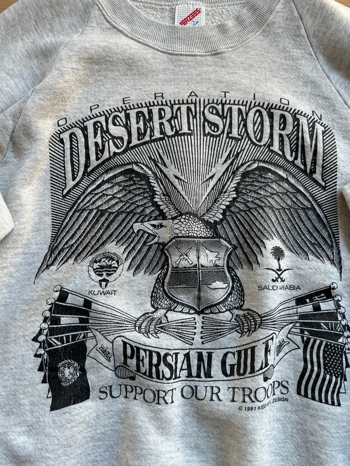 90‘s 걸프전(데저트스톰) 스웻셔츠 상품이미지2