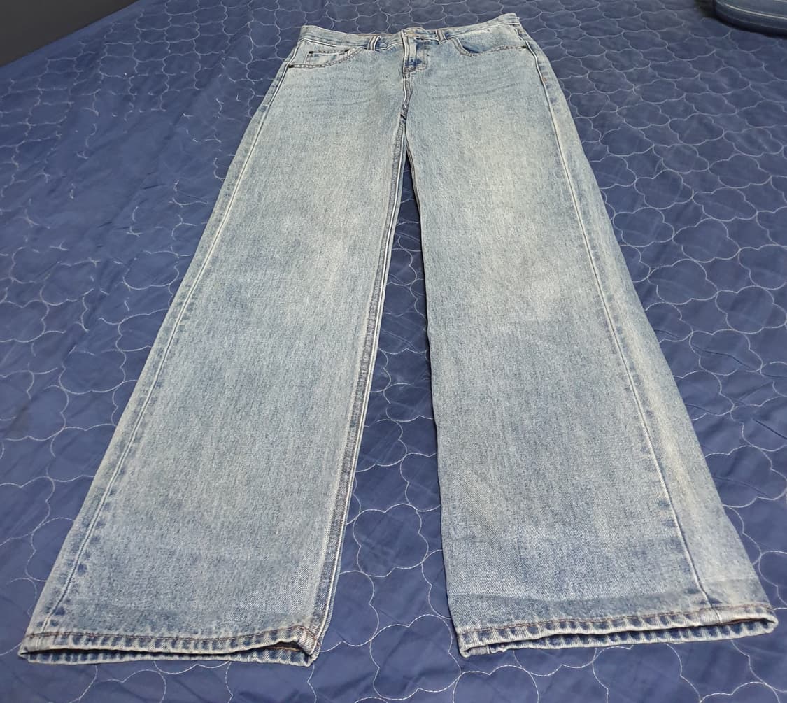 지오다노 세미와이드 빈티지워싱 데님팬츠 (30) 상품이미지1