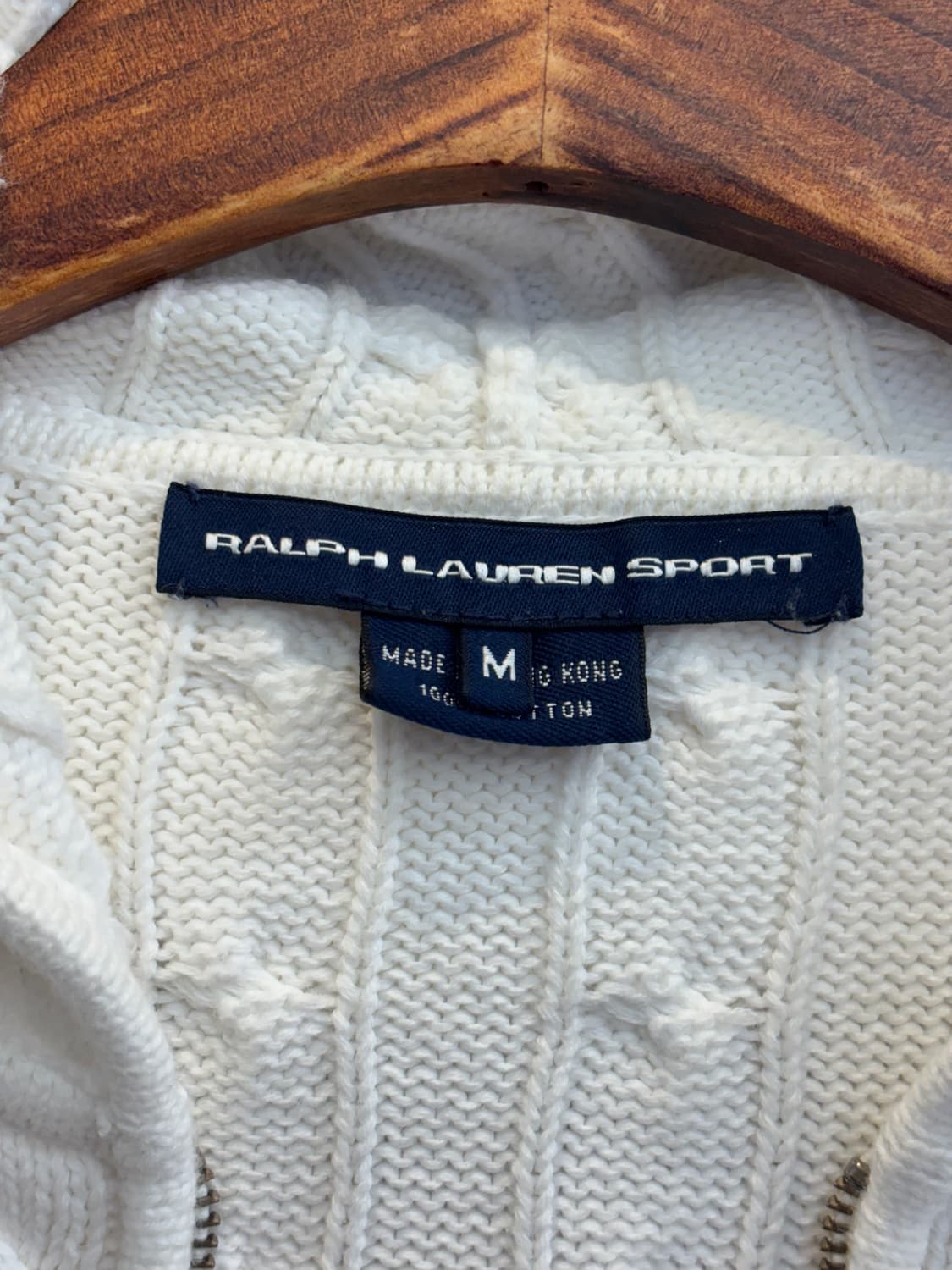 폴로 랄프로렌 우먼 케이블 니트 후드집업 상품이미지8