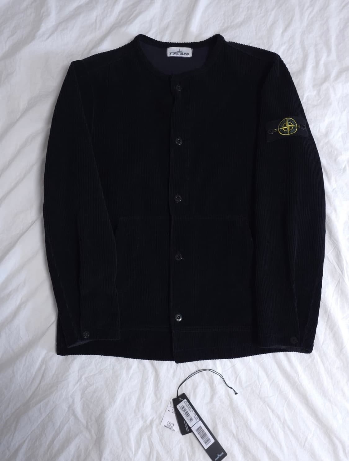 [L]스톤아일랜드 18FW 코듀로이 오버셔츠 블랙 자켓 팝니다 상품이미지2