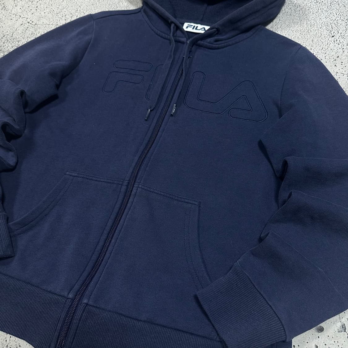 ✨ (바배) 휠라 네이비 여성 후드 집업  상품이미지5