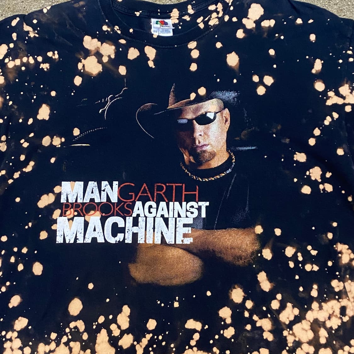 미국 빈티지 가스 브룩스 GARTH BROOKS 타이다이 반팔티 락티셔츠 상품이미지3