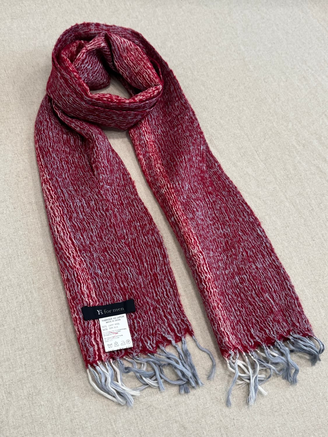 요지야마모토 00‘s 울실크 머플러 상품이미지2