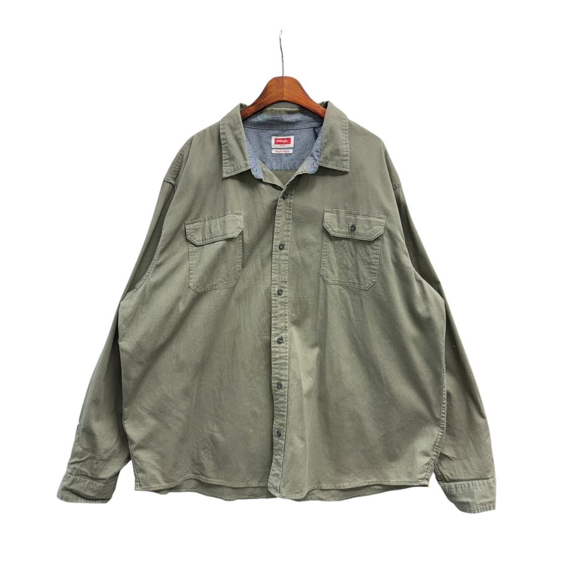 [XXXL] 랭글러 카키 셔츠 상품이미지3