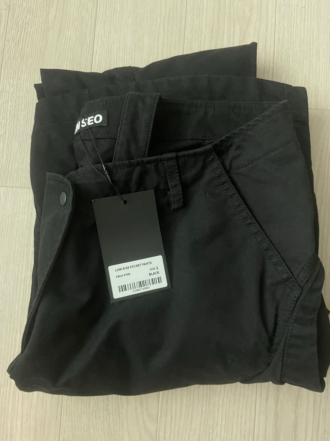 HYEIN SEO Low-rise pocket pants black 3 상품이미지2