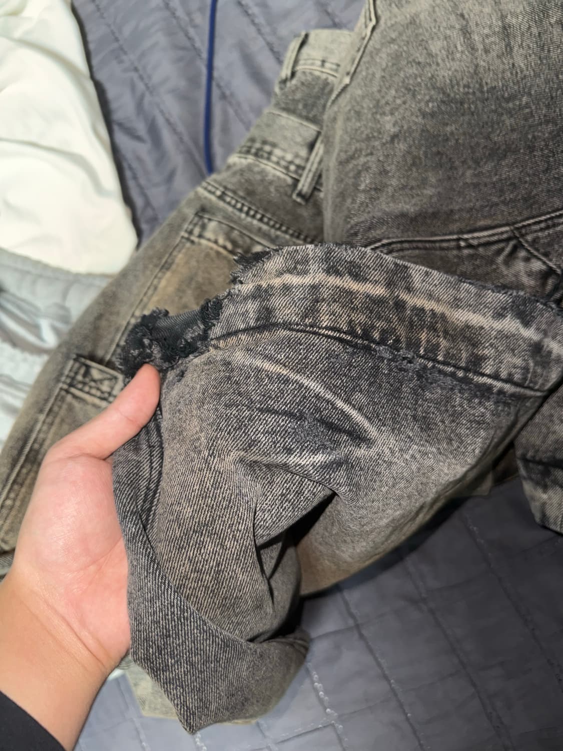 Double Waist Washed Jeans 상품이미지4