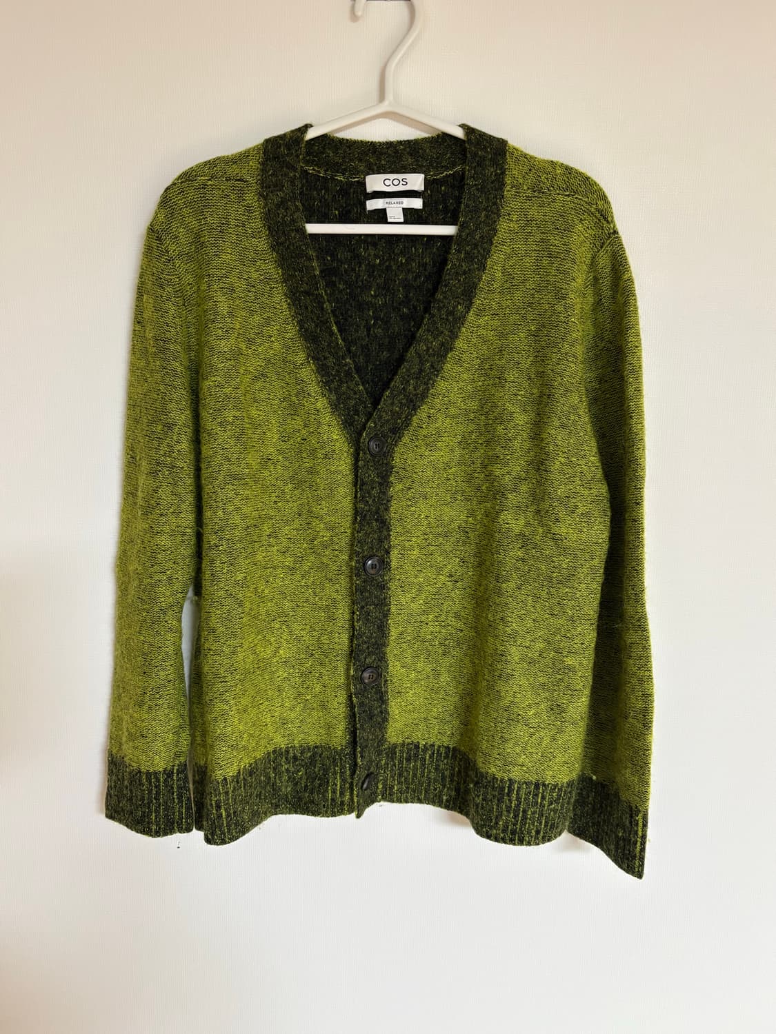 COS 울 모헤어 나일론 칼라블록 가디건 상품이미지1