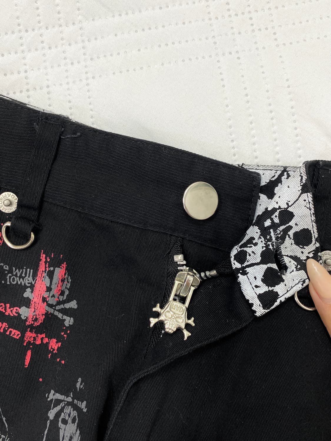 [MAD PUNKS] 매드펑크 스컬 크로스 레이스 숏츠 상품이미지10