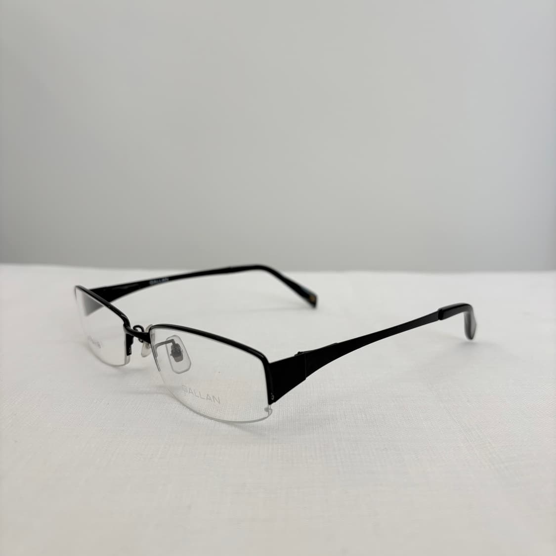 GALLAN 블랙 반무테 빈티지안경 상품이미지2