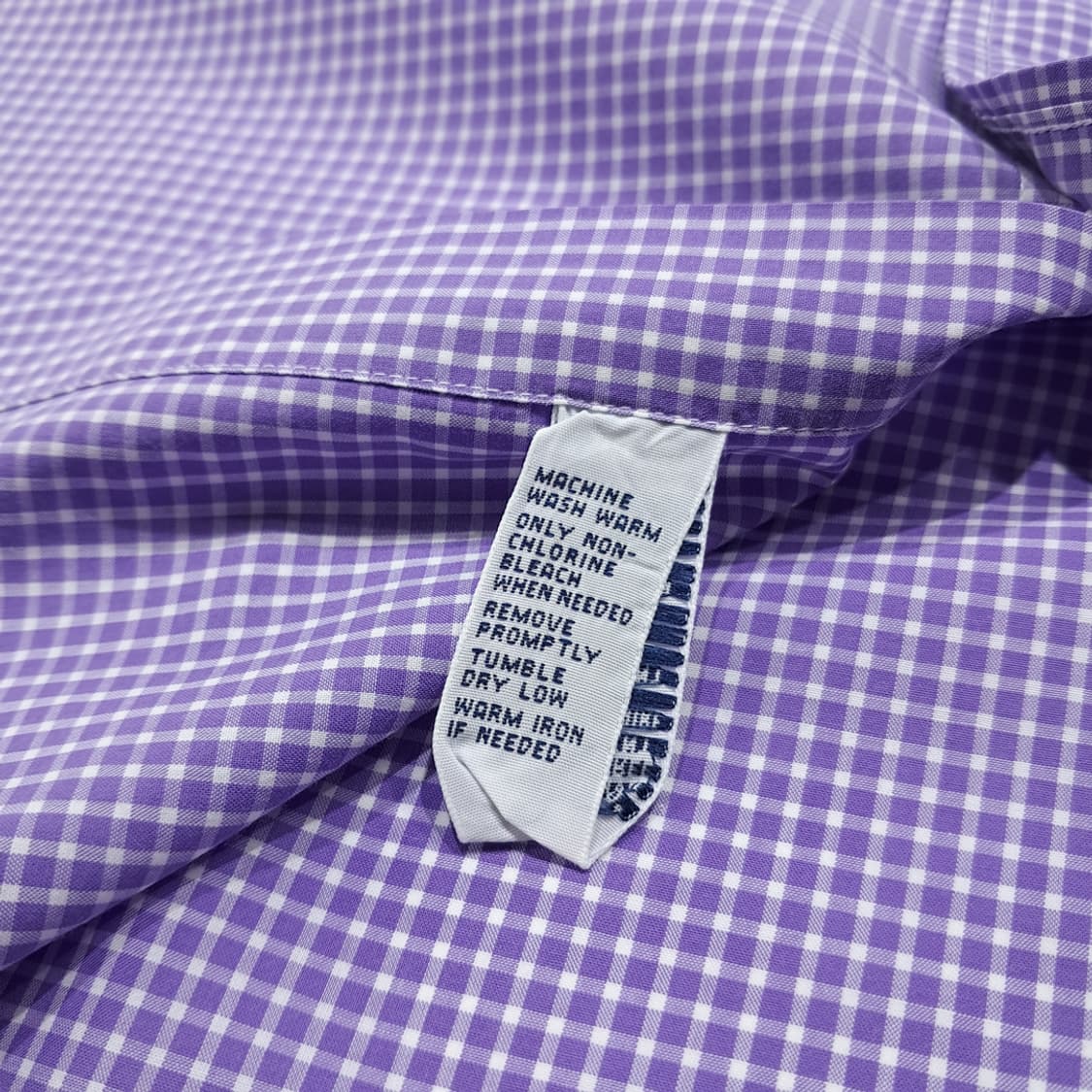 CL808 S 폴로 90s 버튼다운 퍼플 마이크로체크 셔츠 남방 상품이미지5