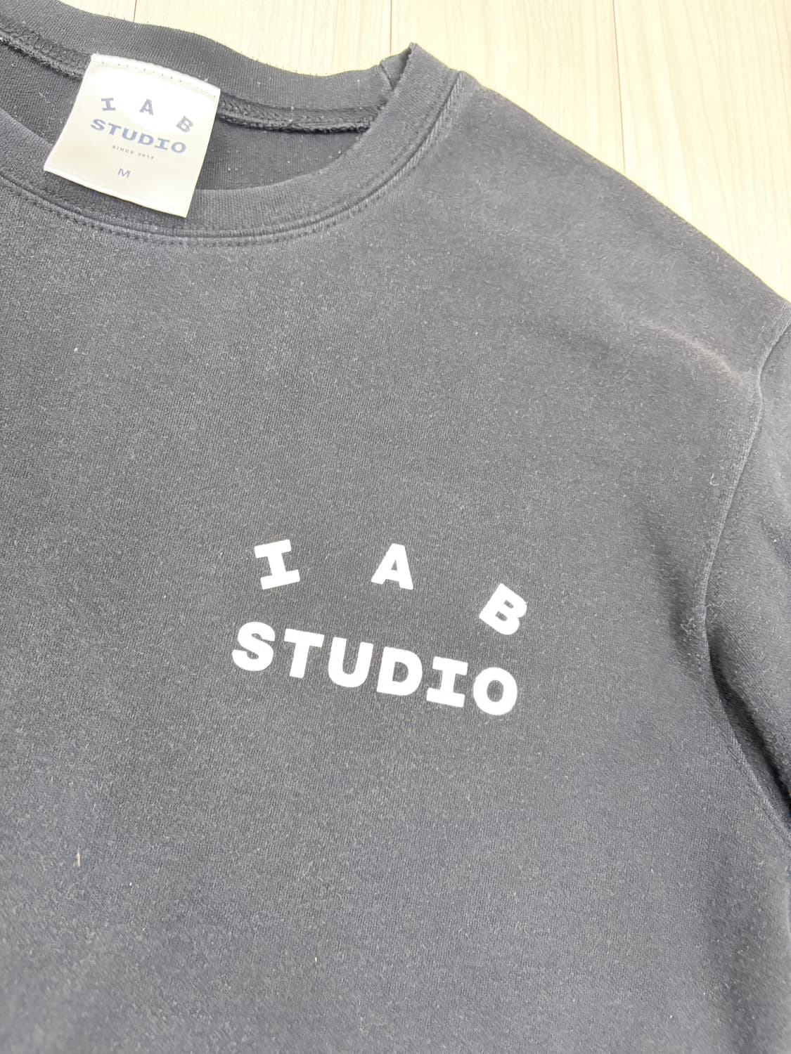 아이앱스튜디오 오버핏 헤비코튼 맨투맨, iab studio 롱 슬리브 상품이미지2