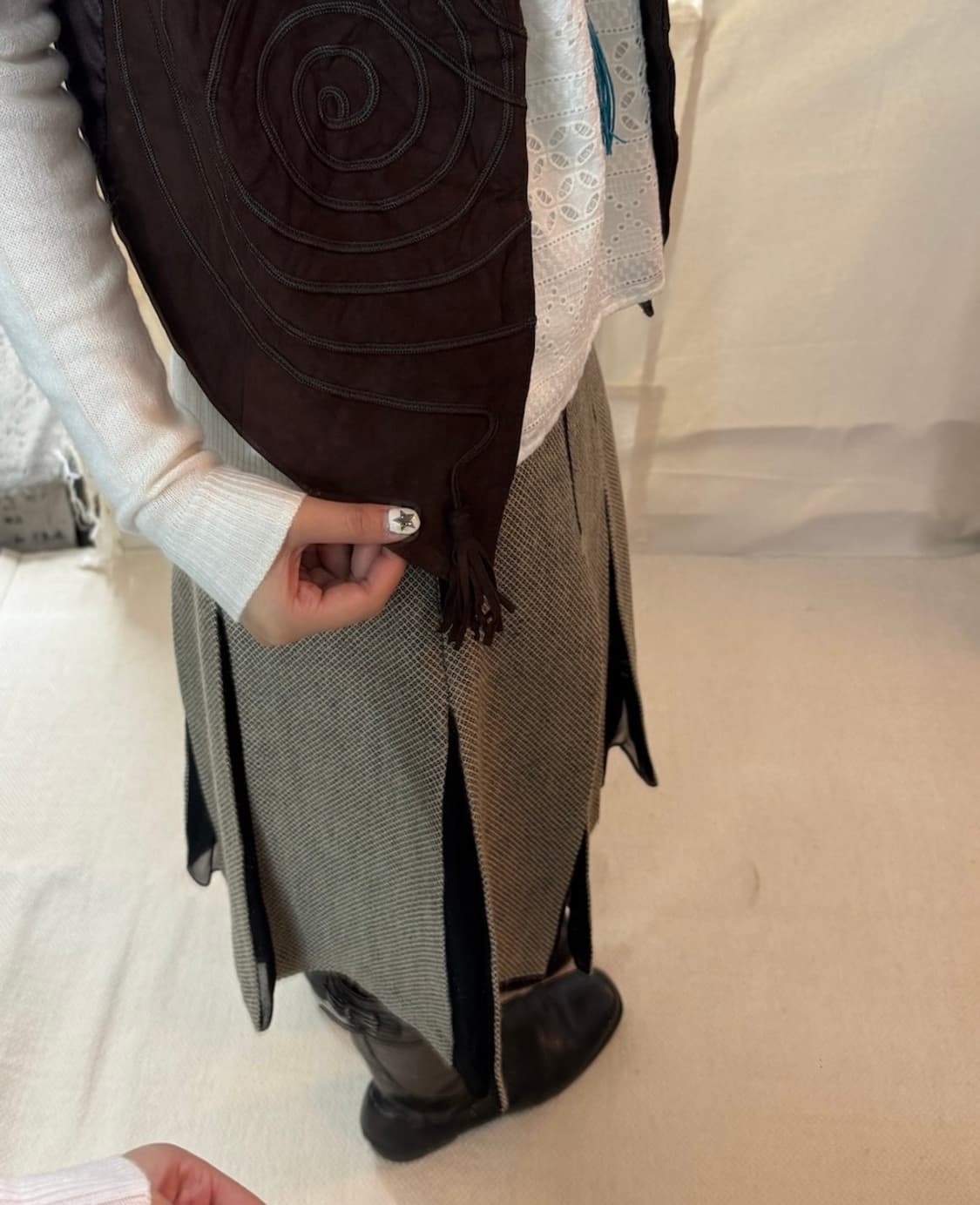 tocca low waist wool skirt 상품이미지3