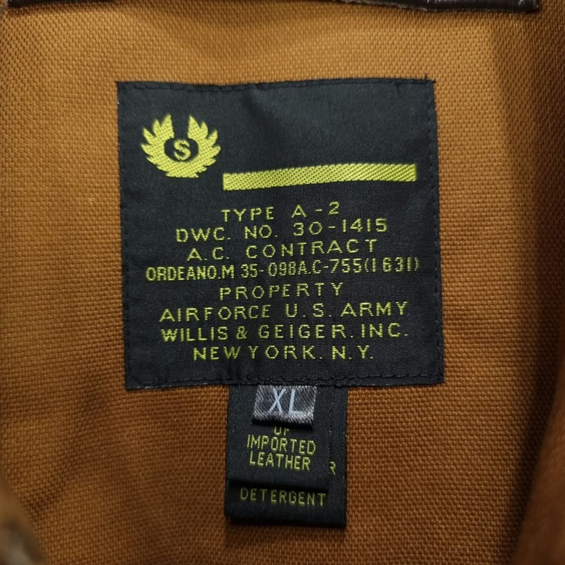 [아메리칸빈티지] 리얼 레더 A2 복각 플라이트 레더자켓 M19810 상품이미지7