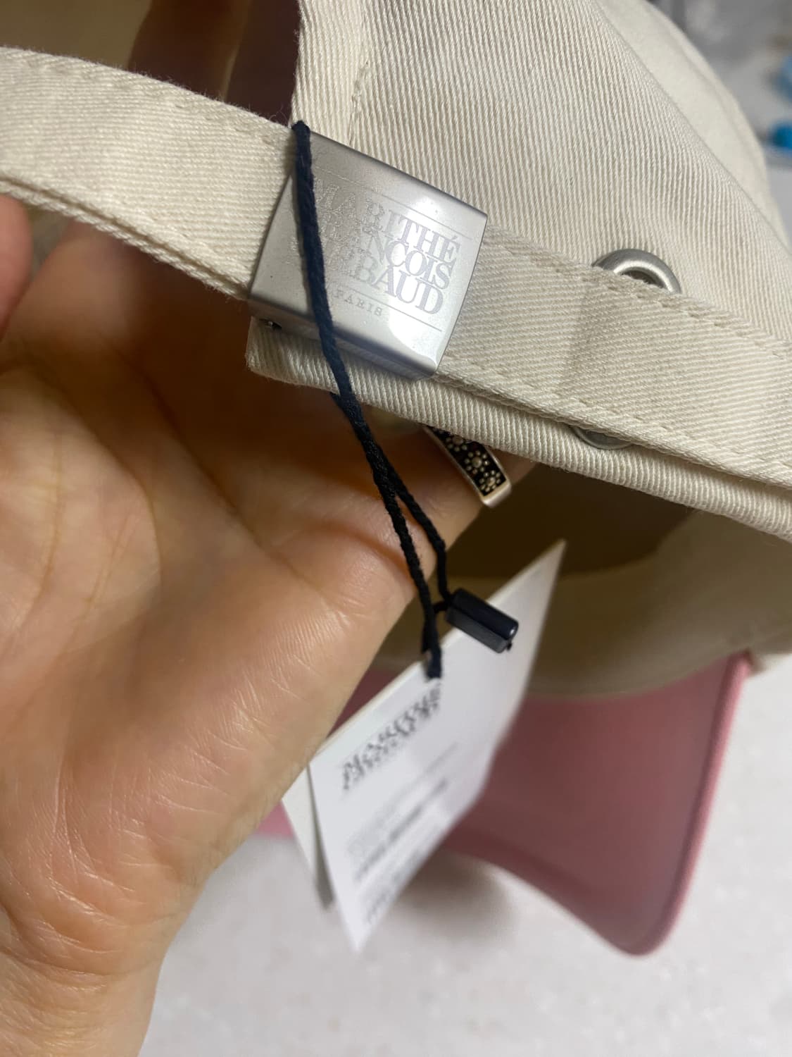 마리떼 프랑소와 저버 핑크 볼캡 새상품 상품이미지3