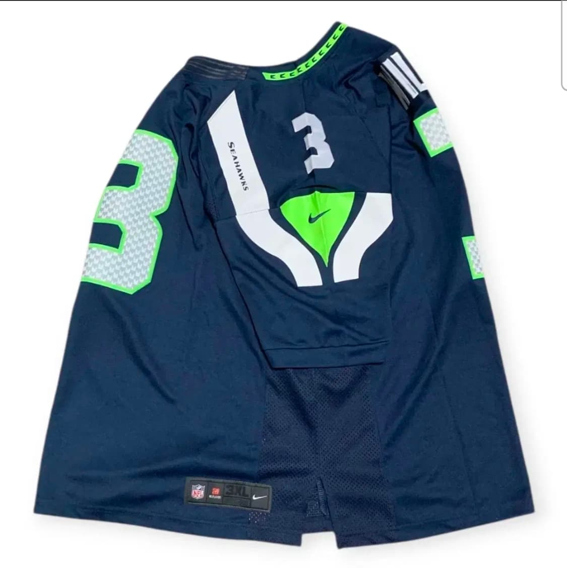 3XL)NFL 나이키 시애틀 시호크 3번 WILSON 럭비져지 럭비유니폼 상품이미지2